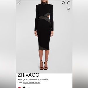 Zhivago message to love midi dress